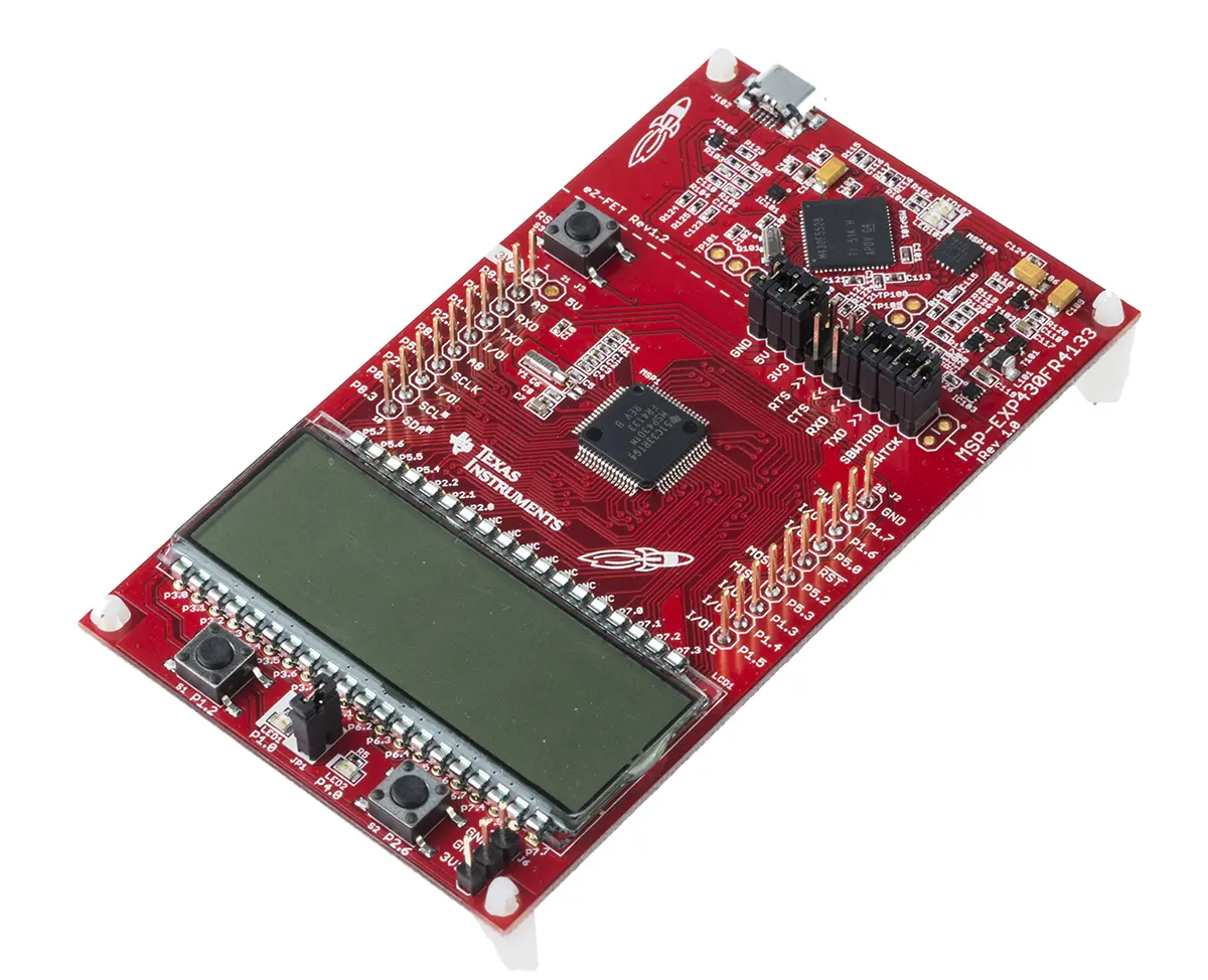 Produktfoto 1 von Texas Instruments MSP430FR4133 Mikrocontroller LCD, Entwicklungskit Evaluierungsplatine MSP430 MSP430FR4133