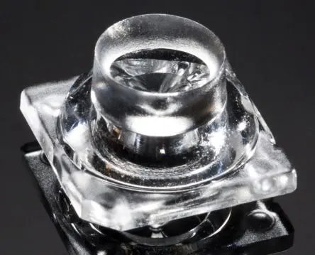 Produktfoto 1 von Ledil Emma LED Linse 1-LEDs Vierkant aus Polymethylmethacrylat Vierkant, Klar 165 to 173 ° x 5.7 mm