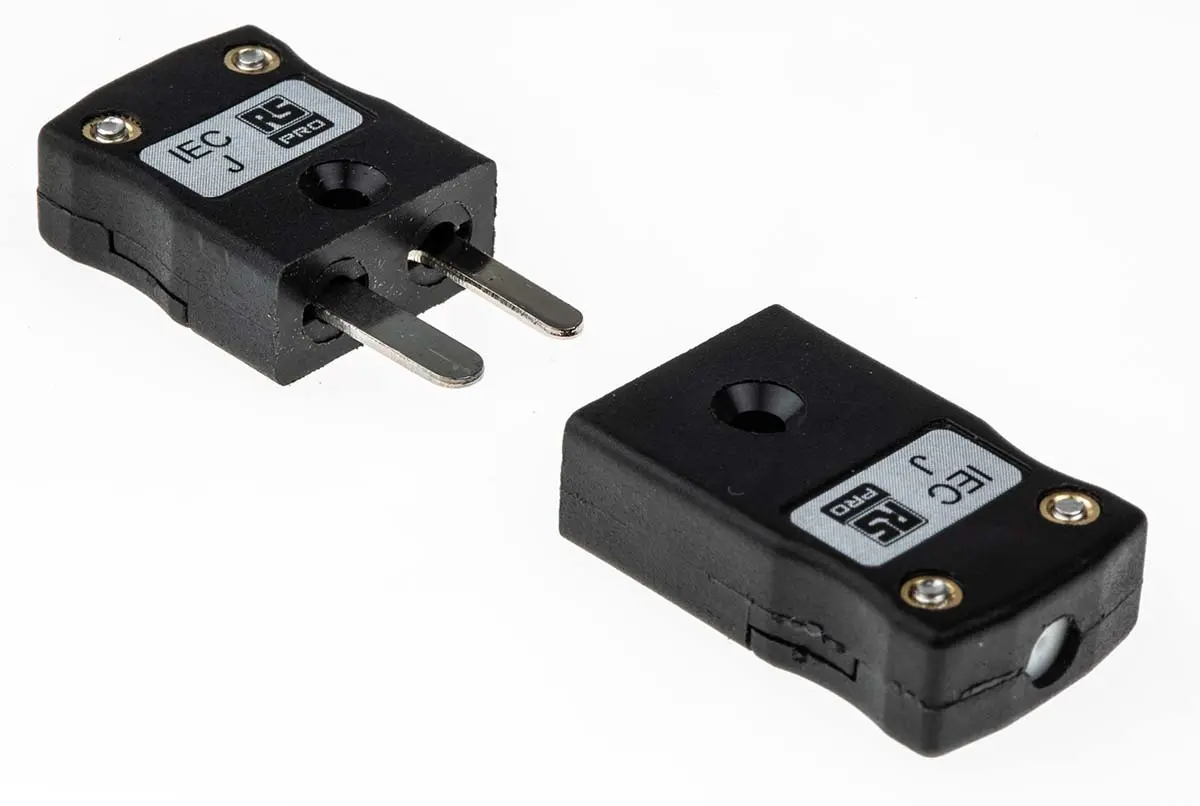 Produktfoto 1 von RS PRO Miniatur Thermoelement-Steckverbinder Stecker und Buchse für Thermoelement Typ J