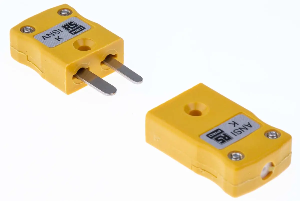 Produktfoto 1 von RS PRO Miniatur Thermoelement-Steckverbinder Stecker und Buchse für Thermoelement Typ K