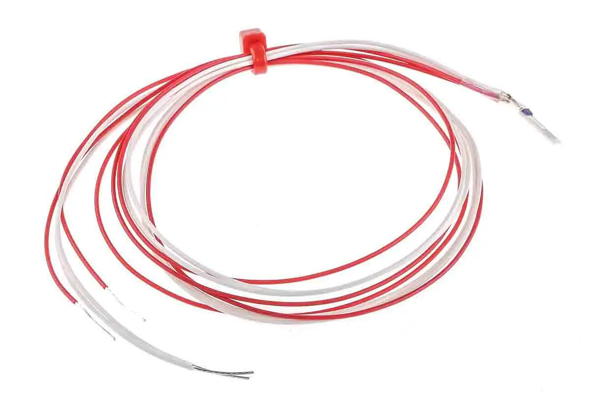 Produktfoto 1 von RS PRO PT100 Sensorelement Widerstandsthermometer Platin Ø 2mm x 10mm, -50°C → +250°C, 500mm Leitung