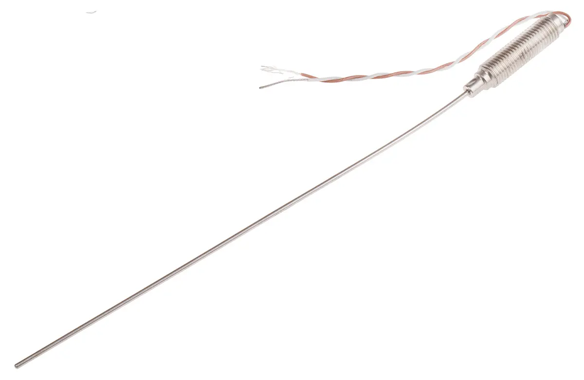RS PRO Edelstahl Mineralisoliertes Thermoelement Typ T, Ø 1.5mm x 150mm → +400°C