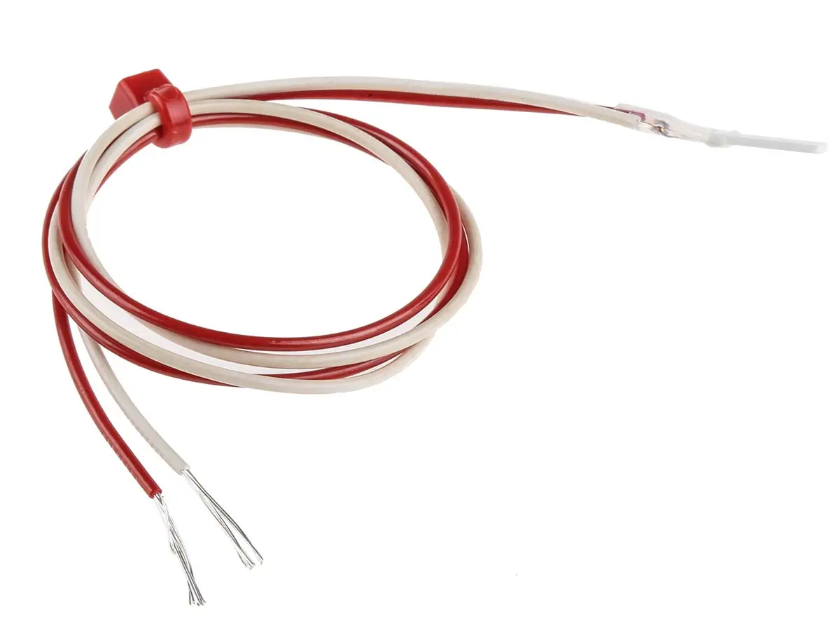 Produktfoto 1 von RS PRO PT100 Sensorelement Widerstandsthermometer Platin Ø 2mm x 10mm, -50°C → +250°C, 300mm Leitung