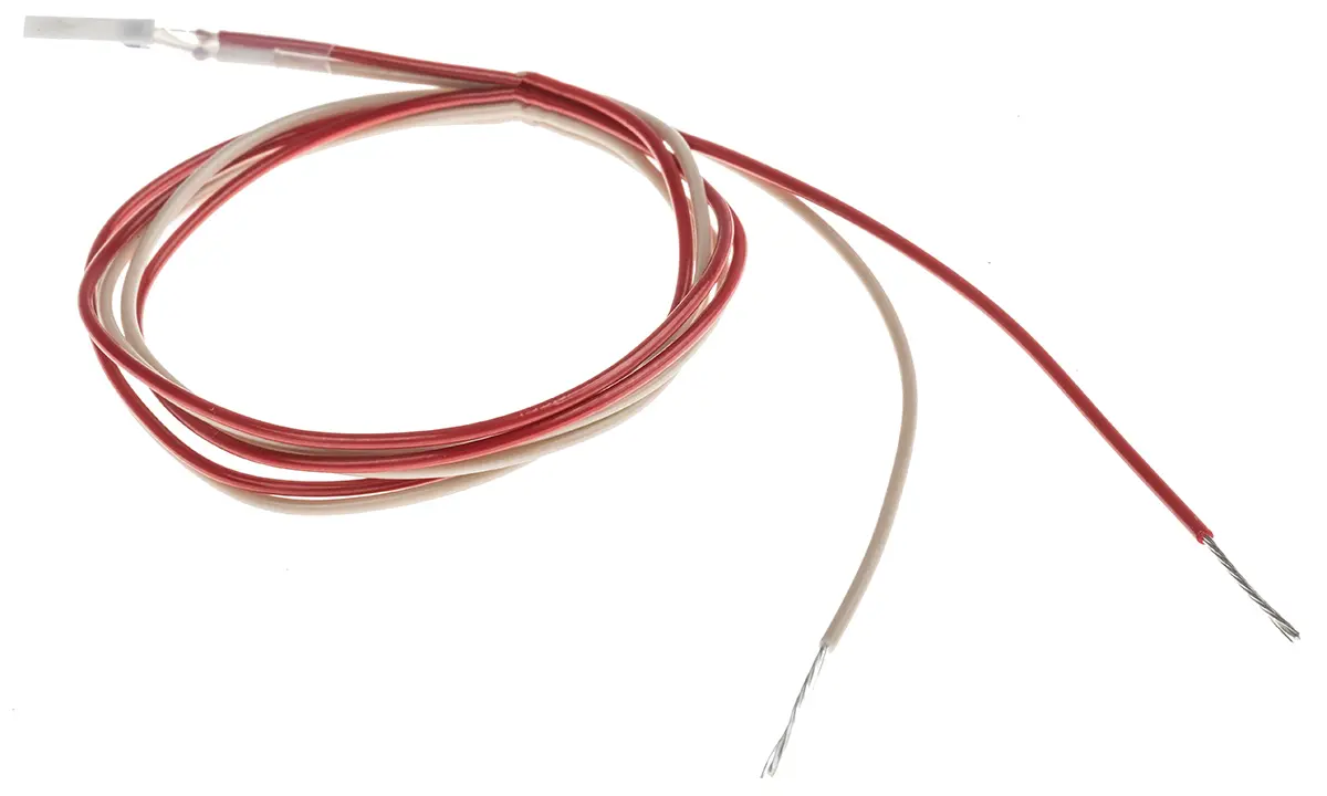 Produktfoto 1 von RS PRO PT100 Sensorelement Widerstandsthermometer Platin Ø 2mm x 10mm, -50°C → +250°C, 500mm Leitung