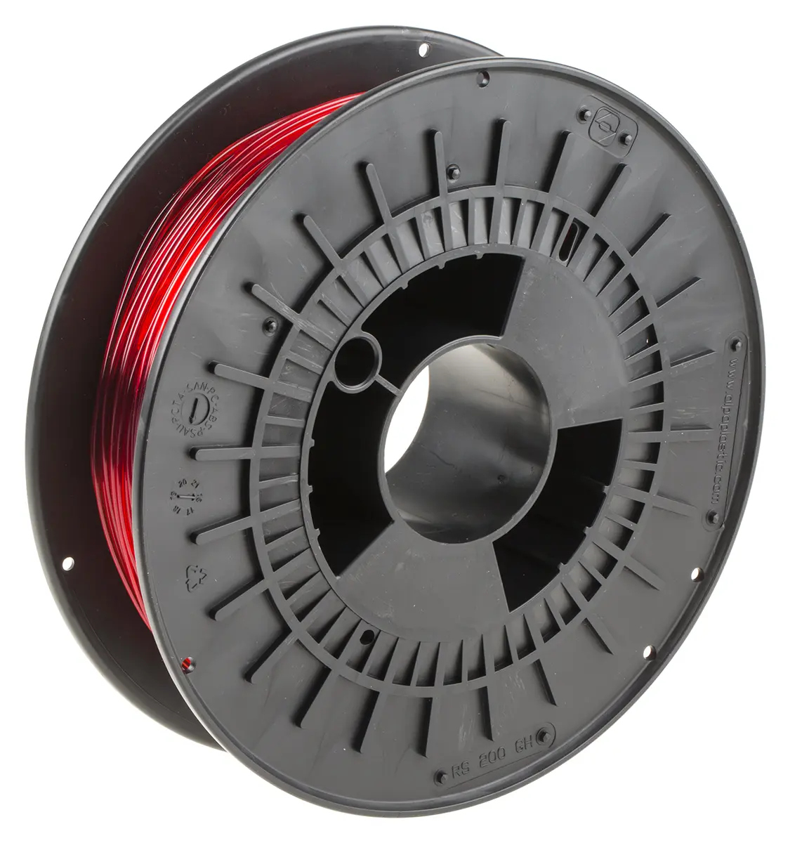 Produktfoto 1 von RS PRO Polyethylenterephthalat Glykol 3D-Drucker Filament zur Verwendung mit Gängige Desktop-3D-Drucker,