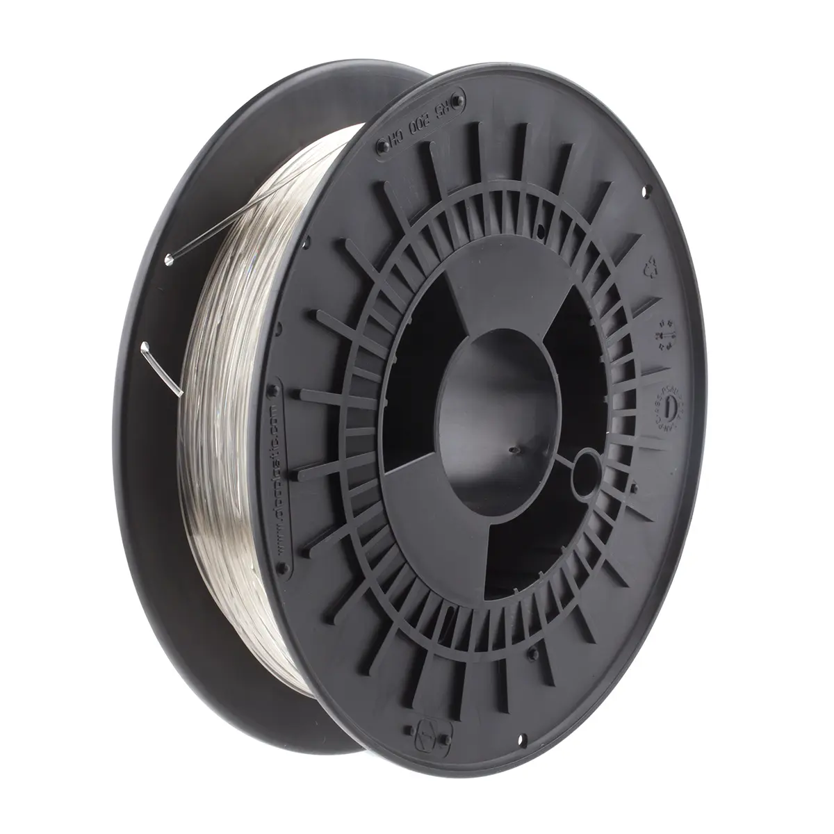 Produktfoto 1 von RS PRO Polyethylenterephthalat Glykol 3D-Drucker Filament zur Verwendung mit Gängige Desktop-3D-Drucker, Klar, 1.75 mm,