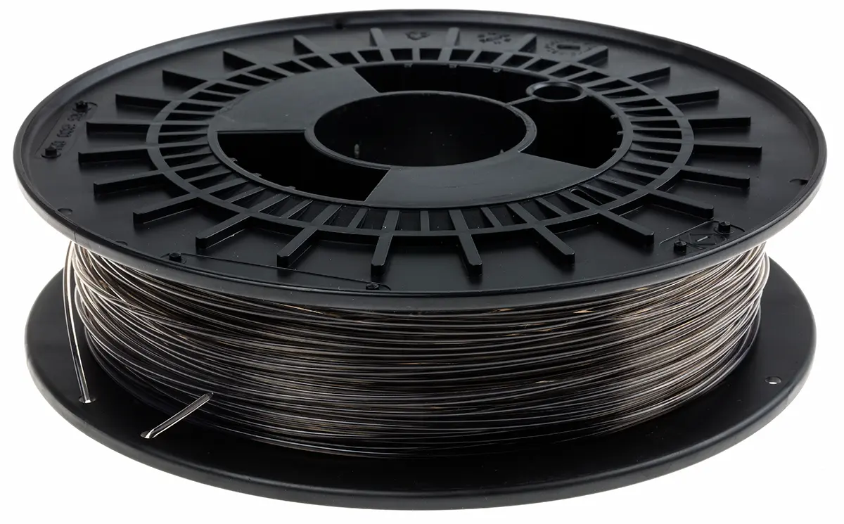 Produktfoto 1 von RS PRO Polyethylenterephthalat Glykol 3D-Drucker Filament zur Verwendung mit Gängige Desktop-3D-Drucker, Schwarz, Klar,