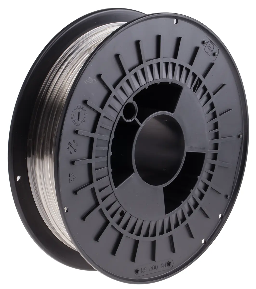 Produktfoto 1 von RS PRO Polyethylenterephthalat Glykol 3D-Drucker Filament zur Verwendung mit Gängige Desktop-3D-Drucker, Klar, 2.85 mm,
