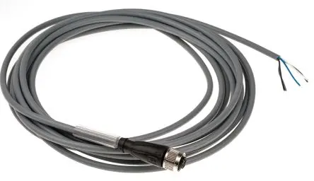 Produktfoto 1 von Pepperl + Fuchs V15-G-5M-PVC, 5-polig Sensor-Betätigungselementkabel, Gerade Buchse 5 / Nicht abgeschlossen, Länge 5 m