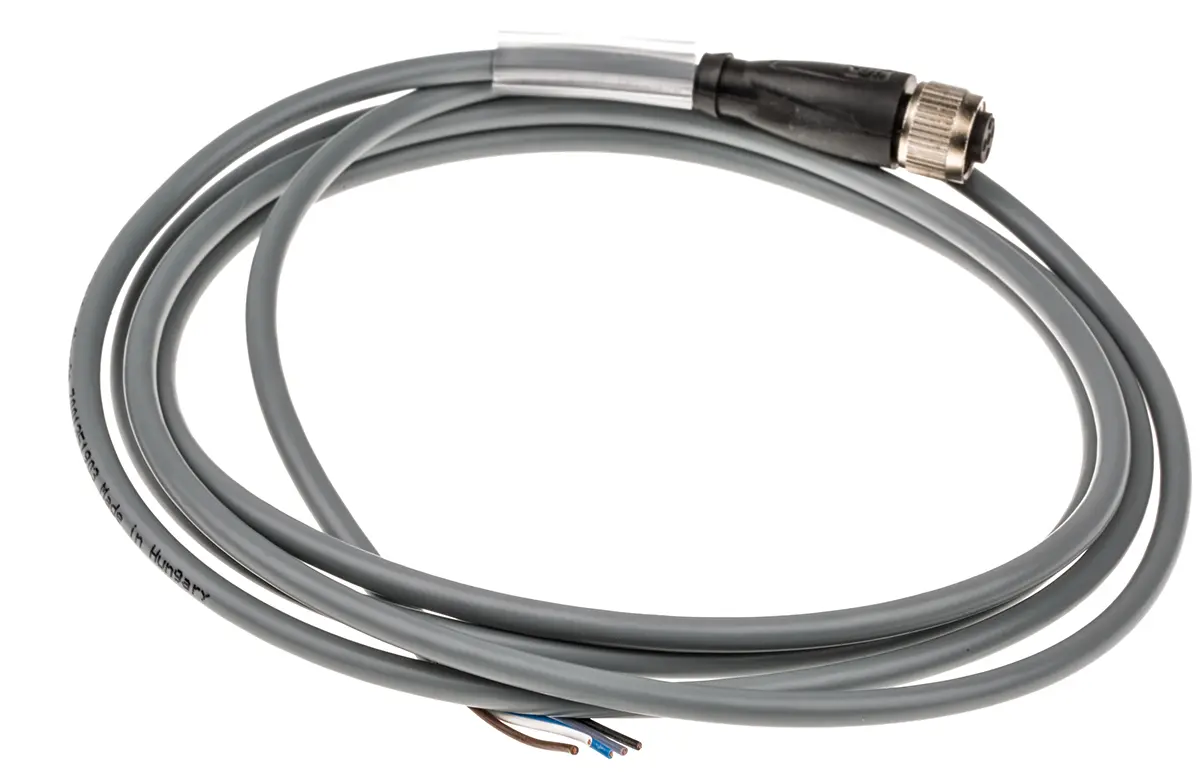 Produktfoto 1 von Pepperl + Fuchs V15-G-2M-PVC, 5-polig Sensor-Betätigungselementkabel, Gerade Buchse 5 / Nicht abgeschlossen, Länge 2 m
