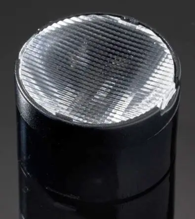 Produktfoto 1 von Ledil Tina LED Linse 1-LEDs Rund aus Polymethylmethacrylat Rund, Schwarz 20+39°, 21+39°, Ø 21.6 mm x 14.8 mm