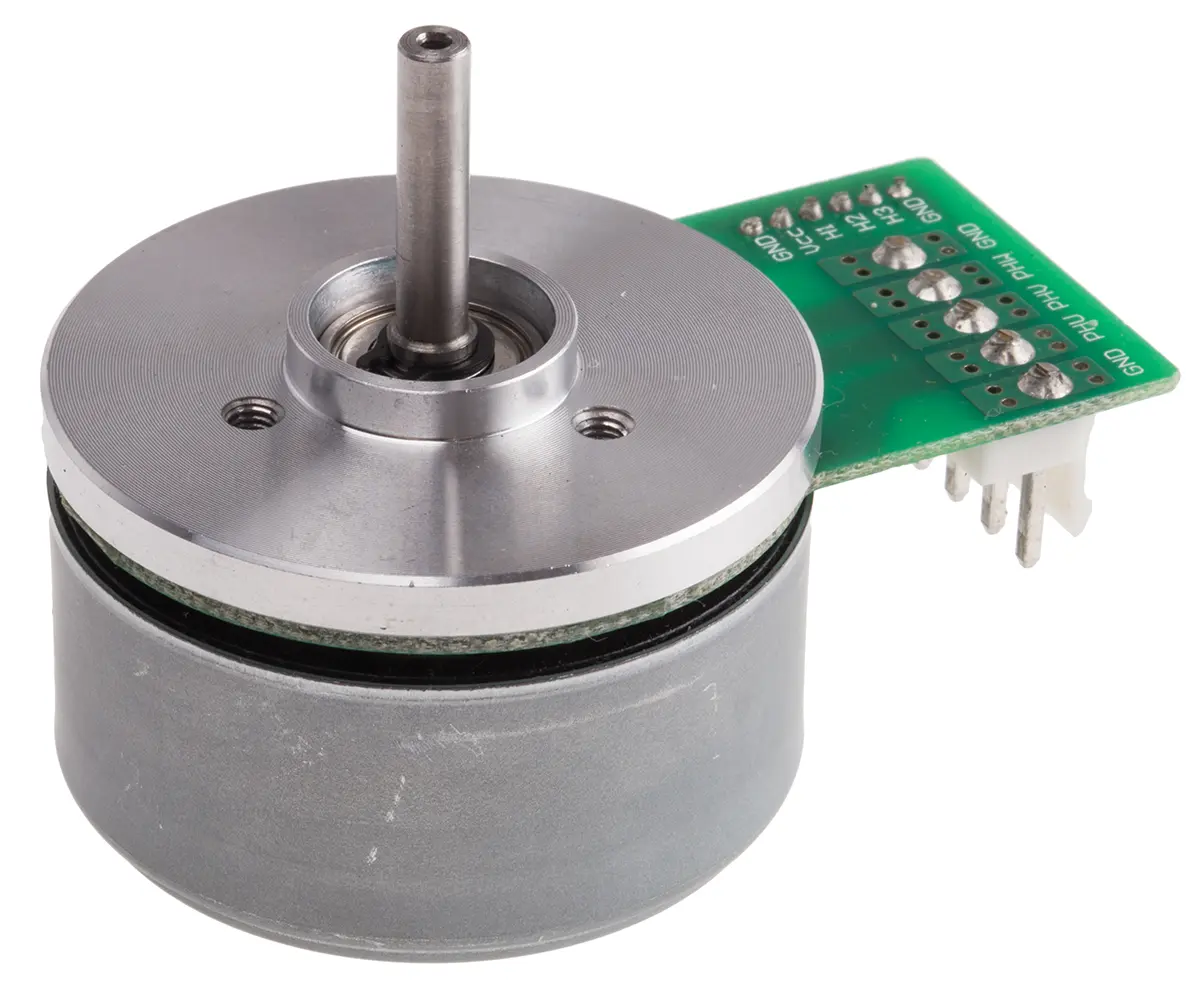 Produktfoto 1 von RS PRO  Bürstenloser Gleichstrommotor bis 0,36 Nm, 24 V, , Wellen-Ø 4mm, 42.8mm x 47.6mm