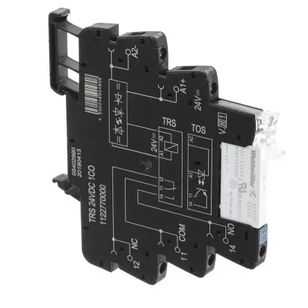 Produktfoto 1 von Weidmüller TRS Interface Relais 24V, 1-poliger Umschalter DIN-Hutschiene 10mA