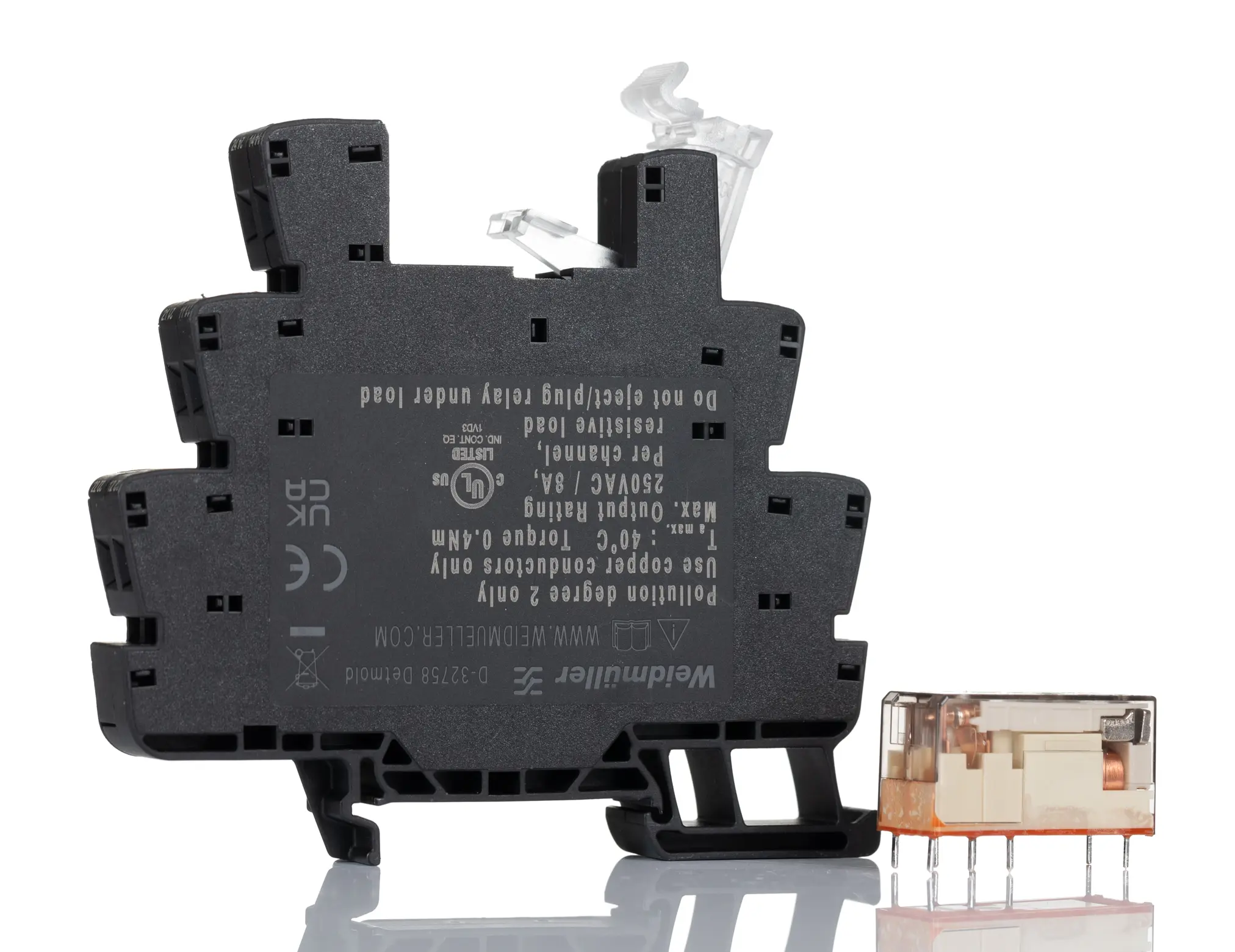 Produktfoto 1 von Weidmuller TRS Interface Relais, 24V ac/dc / 230V ac/dc 24 → 230V ac/dc, 2-poliger Wechsler DIN-Schienen 250V ac