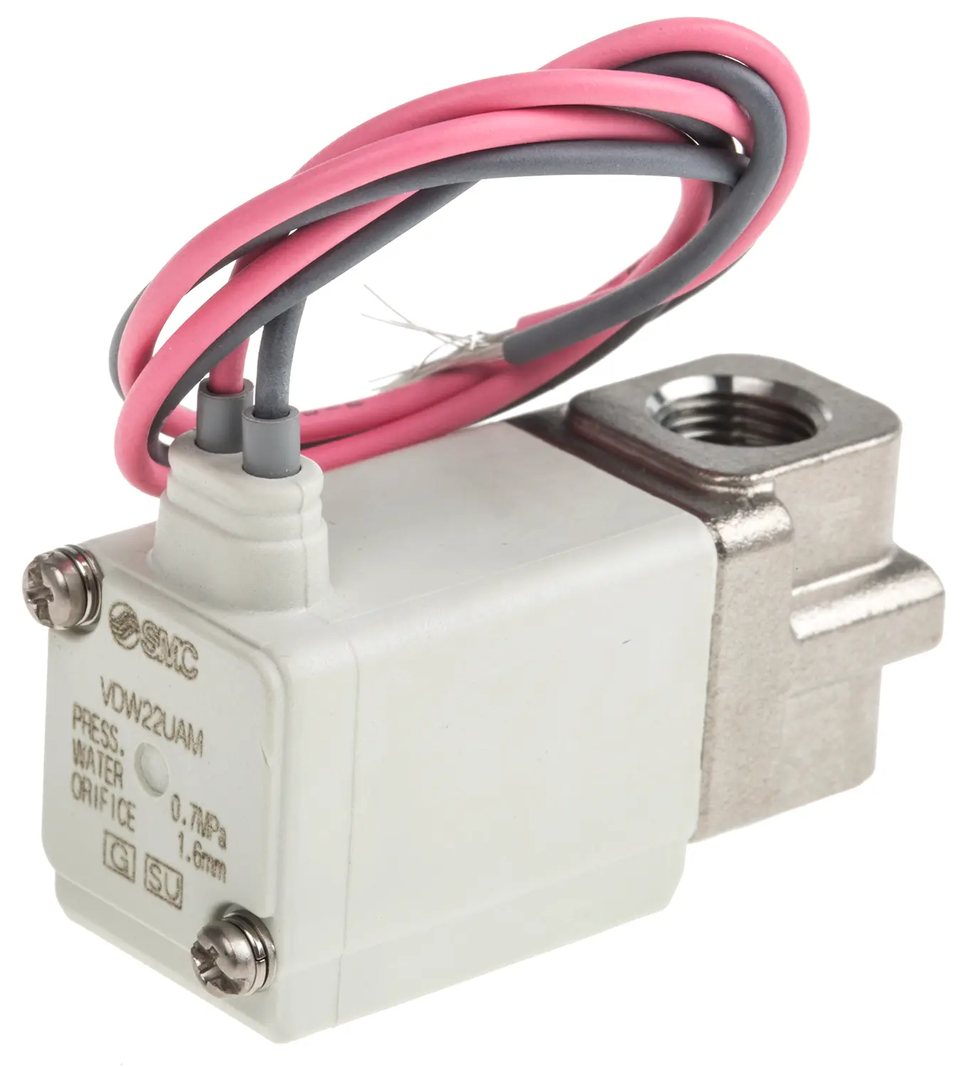 Produktfoto 1 von SMC VDW Pneumatik-Magnetventil 2/2 G1/8, Magnet/Feder-betätigt 24V dc