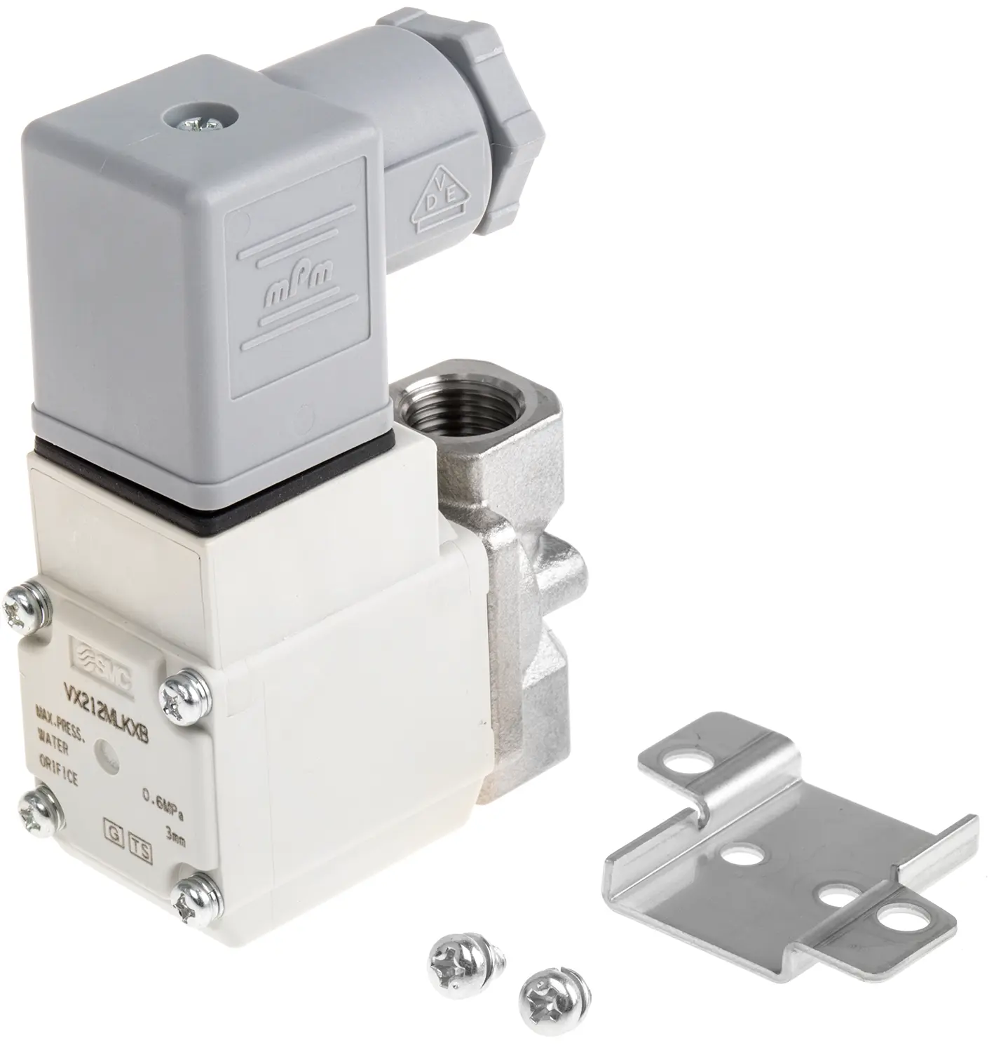Produktfoto 1 von SMC VX21 Pneumatik-Magnetventil 2/2 G1/4, Magnet/Feder-betätigt 230V ac