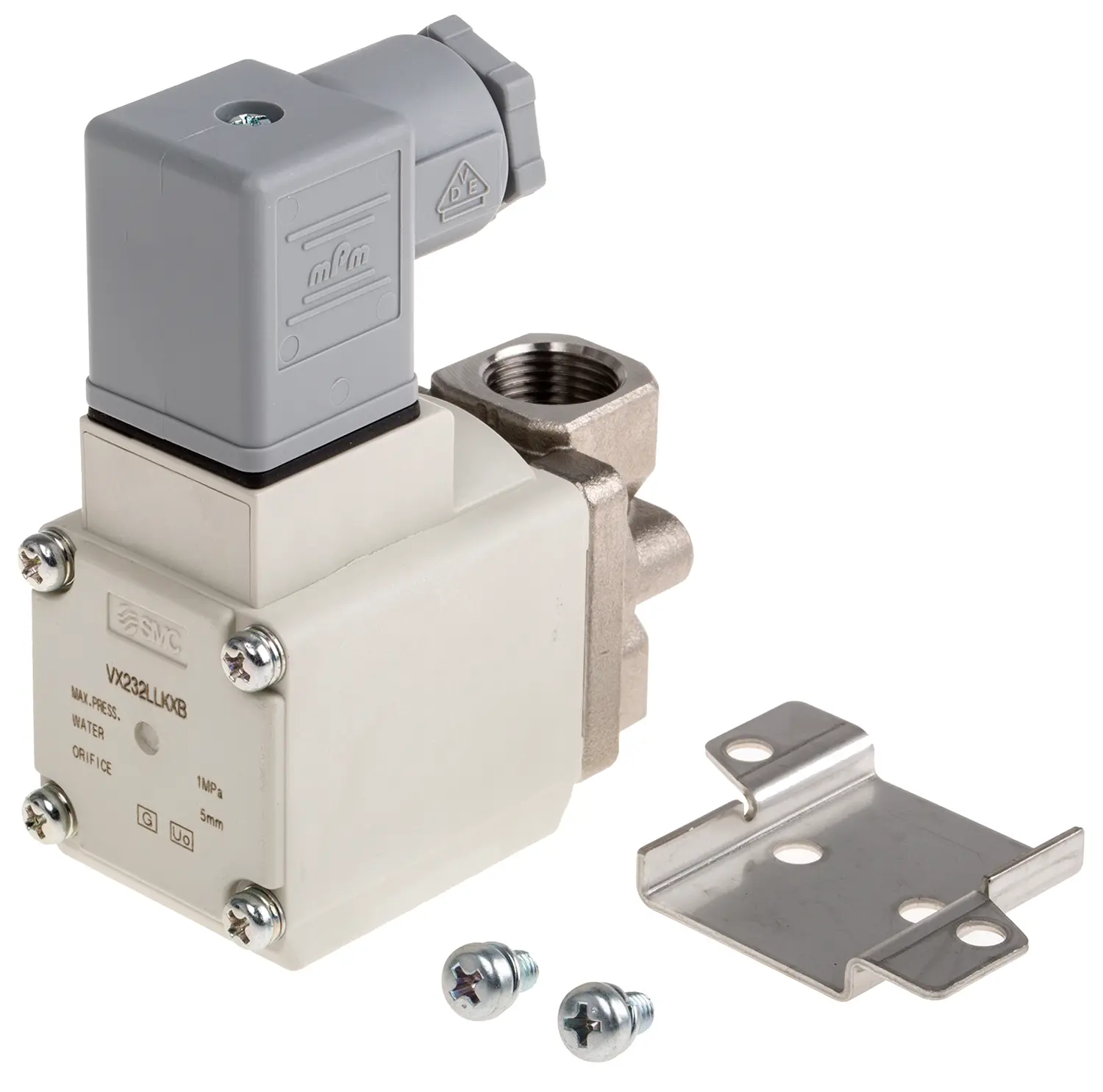 Produktfoto 1 von SMC VX23 Pneumatik-Magnetventil 2/2 G3/8, Magnet/Feder-betätigt 230V ac