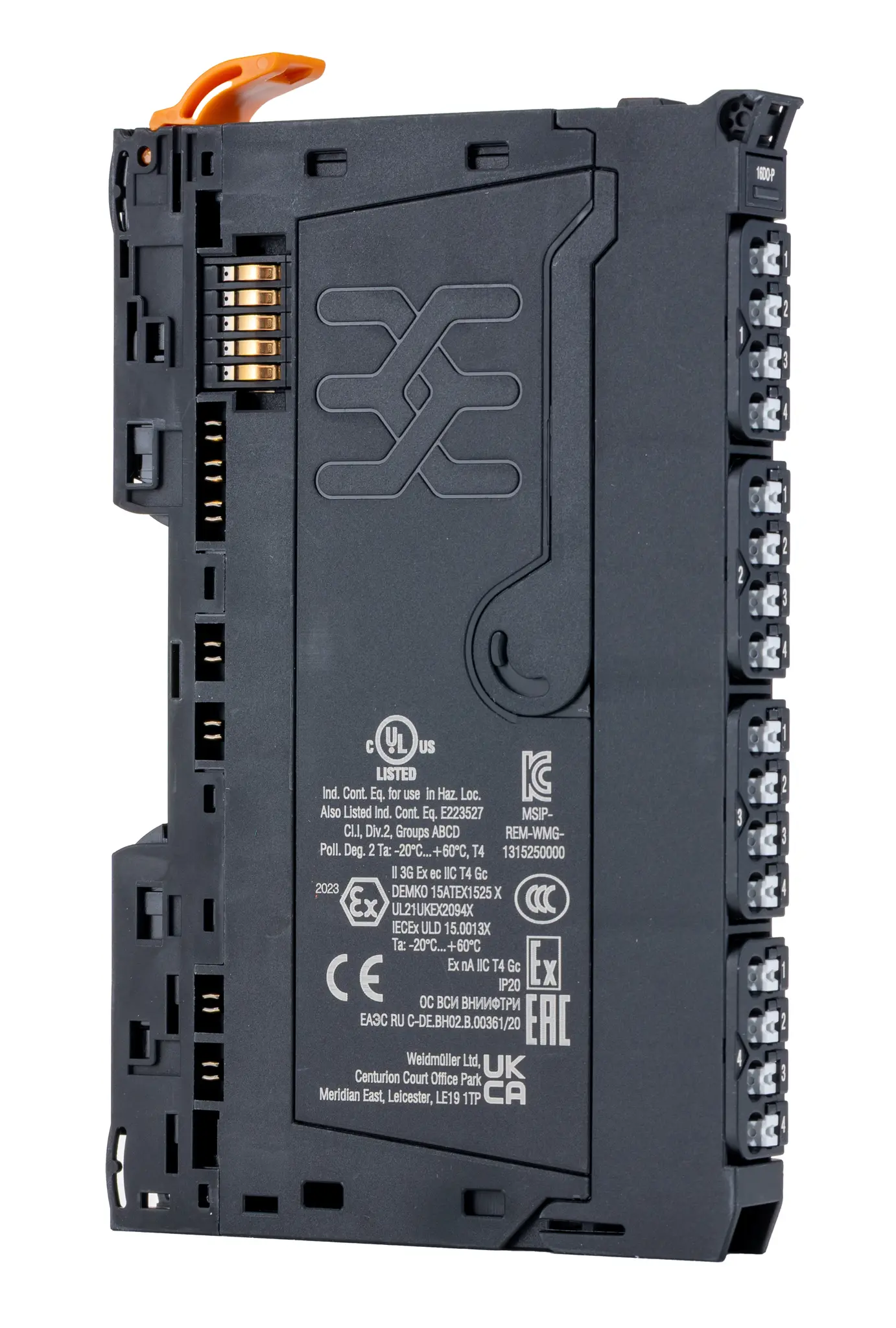 Produktfoto 1 von Weidmuller FX5 Remote I/O-Modul Digital Eingang / 16 x  Digital Ausgang 24 V dc 500 (je Kanal) mA, 8 (je Modul) A