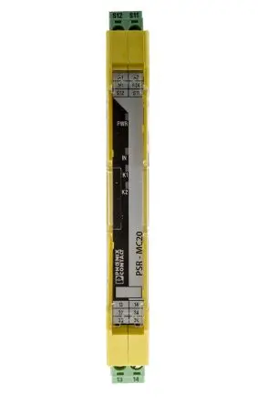 Produktfoto 1 von Phoenix Contact PSR-MC20-3NO-1DO-24DC-SC Sicherheitsrelais 24V dc, 3 Sicherheitskontakte, 3 Hilfsschalter, Automatisch
