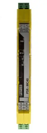 Produktfoto 1 von Phoenix Contact PSR-MC40-3NO-1DO-24DC-SC Sicherheitsrelais 24V dc, 3 Sicherheitskontakte, 3 Hilfsschalter, Automatisch
