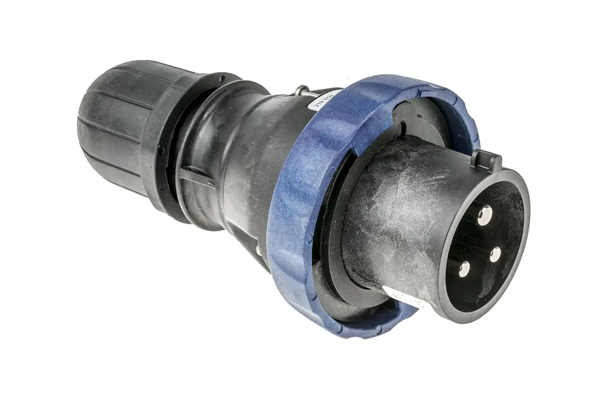 Produktfoto 1 von Scame OPTIMA-EX(GD) Netzstecker Blau 2P+PE, 200V, 250 V, Kabel Gerade IP66, IECEx/ATEX 32A