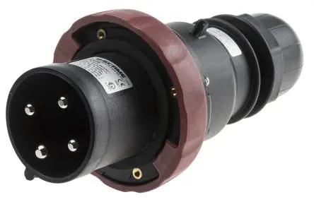 Produktfoto 1 von Scame OPTIMA-EX(GD) Netzstecker Rot 3P+PE, 380V, 415 V, Kabel Gerade IP66, IECEx/ATEX 63A