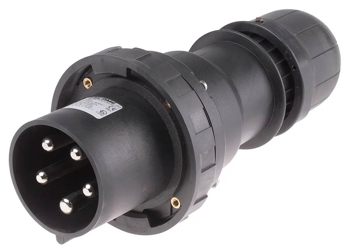 Produktfoto 1 von Scame OPTIMA-EX(GD) Netzstecker Rot 3P+N+PE, 346V, 415 V, Kabel Gerade IP66, IECEx/ATEX 125A