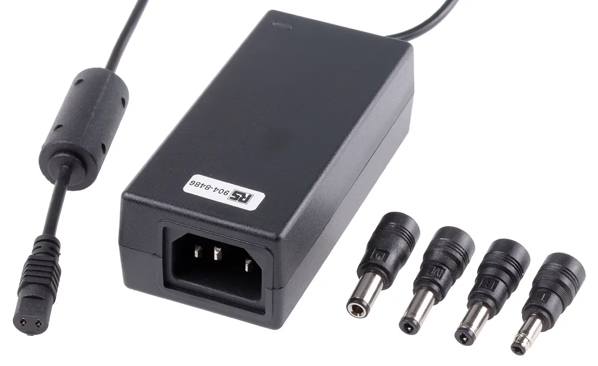 Produktfoto 1 von RS PRO Steckernetzteil 36W, 85 → 264V ac, 12V dc / 3A, C14 Anschluss