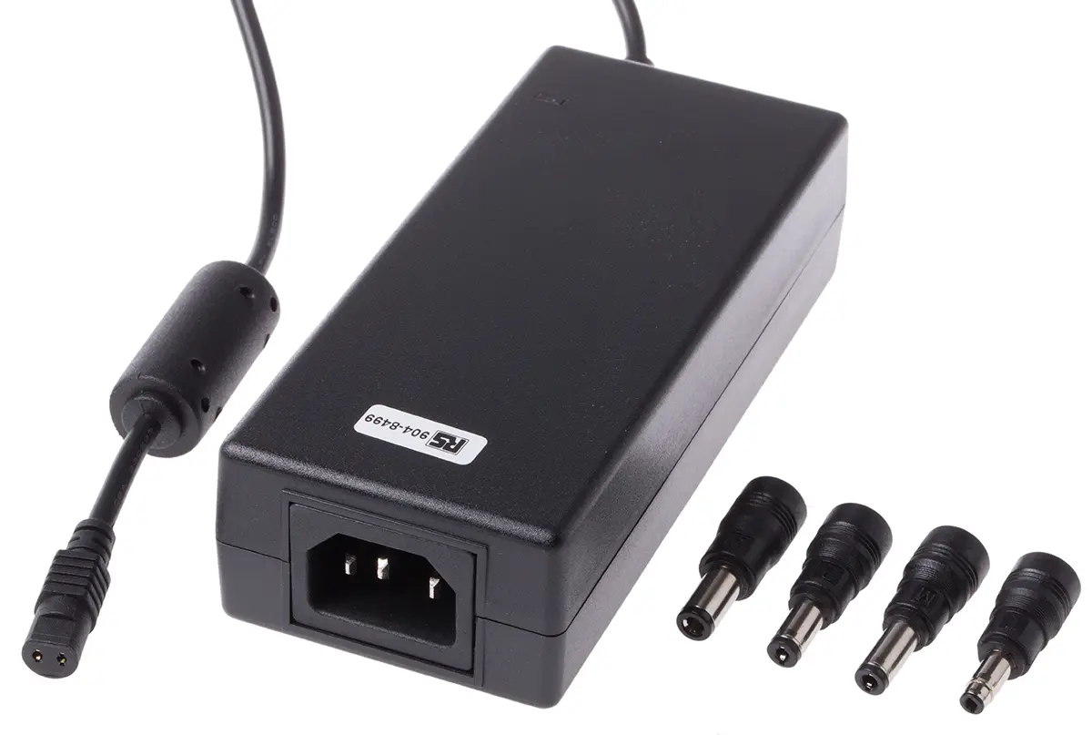 Produktfoto 1 von RS PRO Steckernetzteil 90W, 85 → 264V ac, 12V dc / 7A, C14 Anschluss