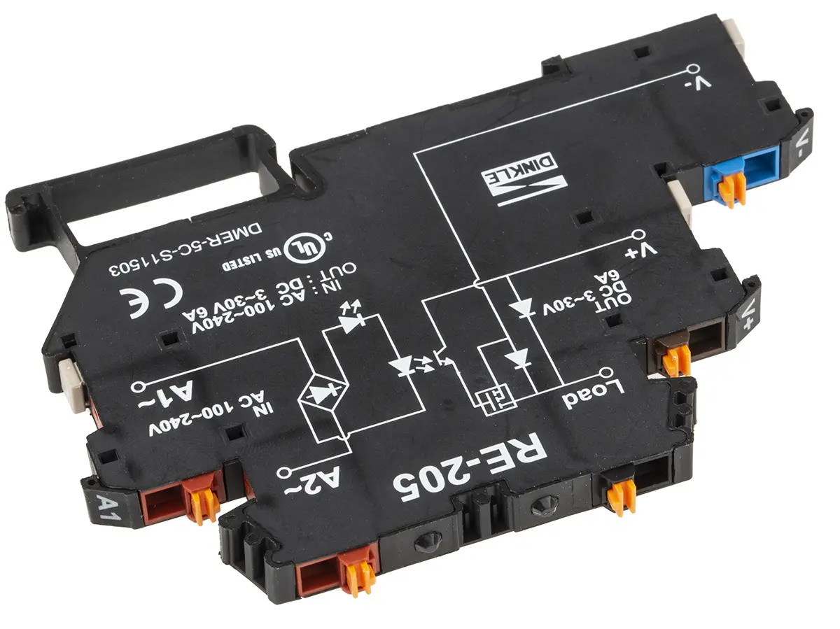 Produktfoto 1 von RS PRO Halbleiter-Interfacerelais, 6 Adc max., DIN-Schienen 100 V ac min. 30 V-DC max. / 240 Vac max.