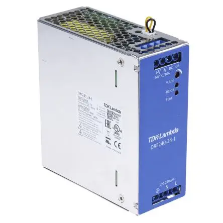 Produktfoto 1 von TDK-Lambda DRF DIN-Schienen Netzteil Einzelausgang 264V ac AC / 10 A 28V dc DC 240 W