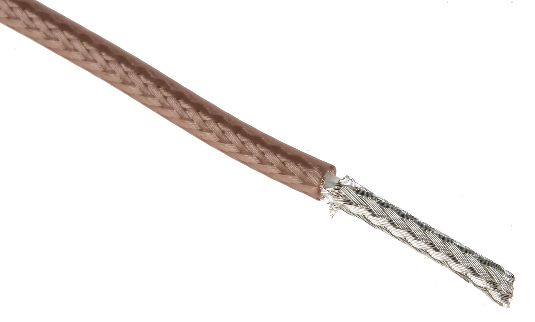 Produktfoto 1 von RS PRO Koaxialkabel, 50 Ω, 25 m, Braun