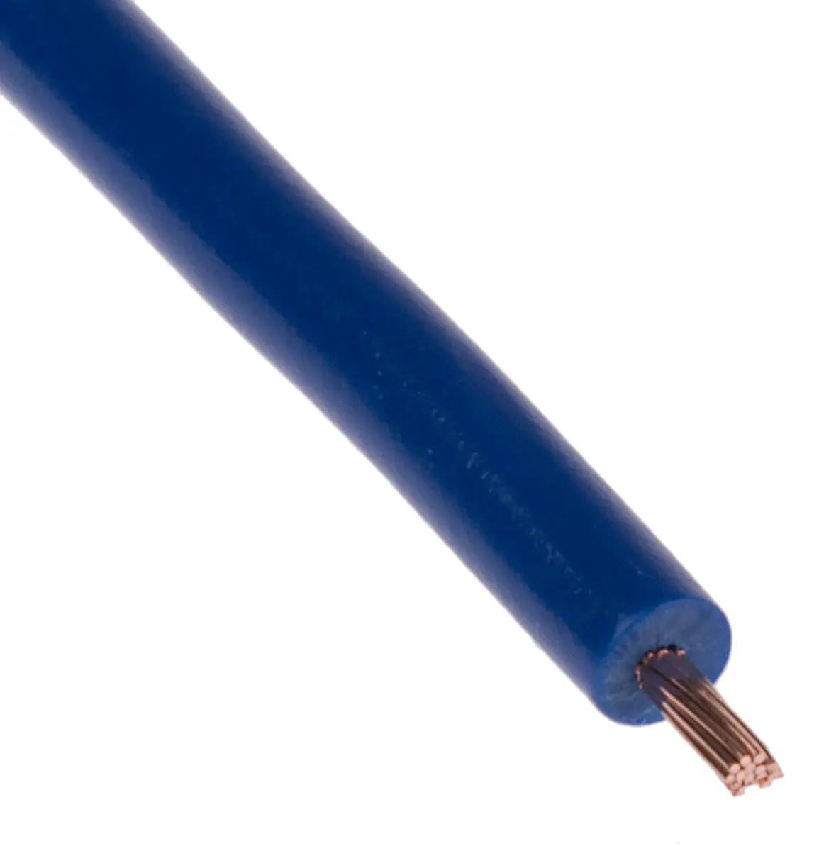 Produktfoto 1 von RS PRO H05V2-K Schaltdraht 0.5 mm², 22 AWG 100 m Dunkelblau Ø 2.6 mm 16 Litzen Polyvinylchlorid