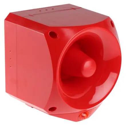 Produktfoto 1 von Klaxon Nexus Pulse LED, Filament/Warnsummer-Licht Schall- und Lichtsignal-Kombination 60V dc Rot IP66 Wand / 110 dB 110