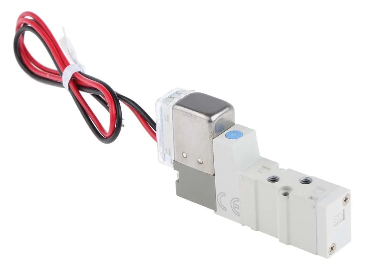 Produktfoto 1 von SMC 5/2 SYJ3000 Pneumatisches Magnetventil Metrisch, Elektromagnet-betätigt 24V dc