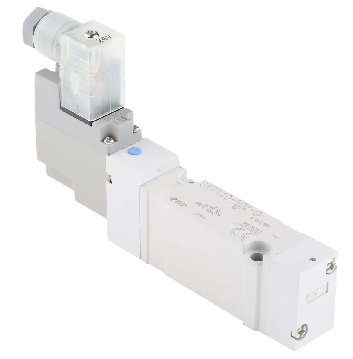SMC SY7000 Pneumatik-Magnetventil 5/2 Oberflächenmontage, Magnet/Magnet-betätigt 24V dc