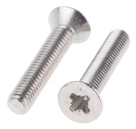 Produktfoto 1 von RS PRO Senkkopf Pozidriv Maschinenschraube Stahl Glanzzink 50.0 mm M8