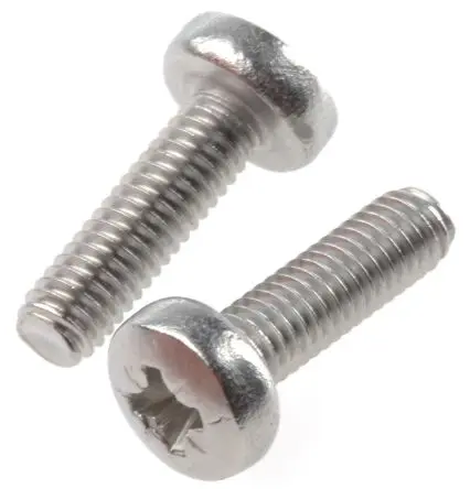 Produktfoto 1 von RS PRO Flachrund Pozidriv Maschinenschraube Stahl Glanzzink 30.0 mm M8