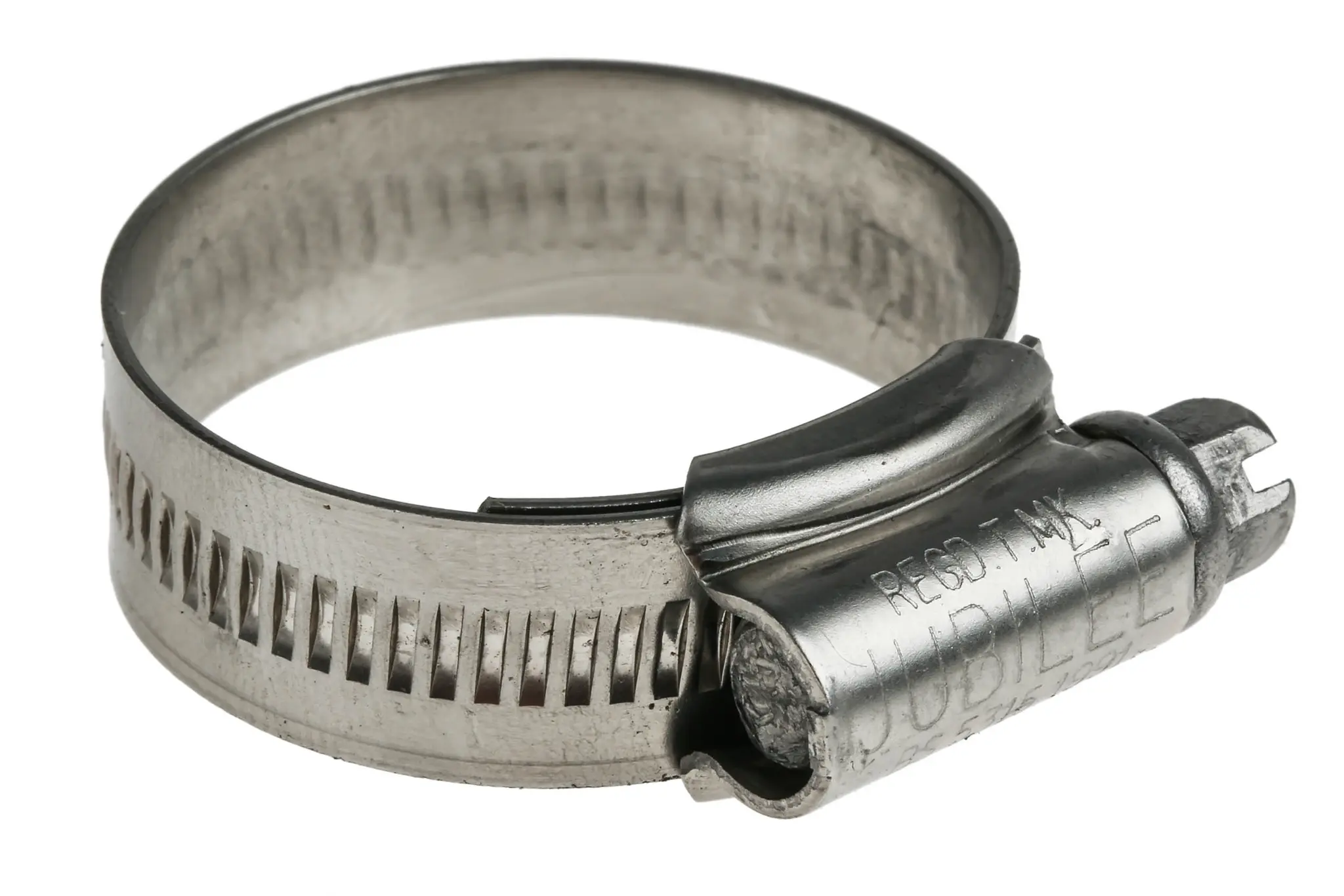 Produktfoto 1 von Jubilee Edelstahl Schlauchschelle Schneckengewinde, mit Schlitzsechskantschraube 35 mm