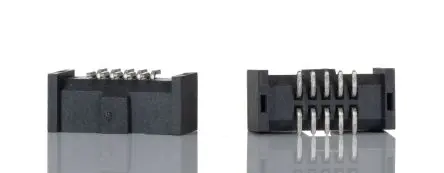 Produktfoto 1 von Samtec SHF Leiterplattenleiste Gerade, 10-polig / 2-reihig, Raster 1.27 mm Raster Oberfläche, Kabel-Platine, Ummantelt