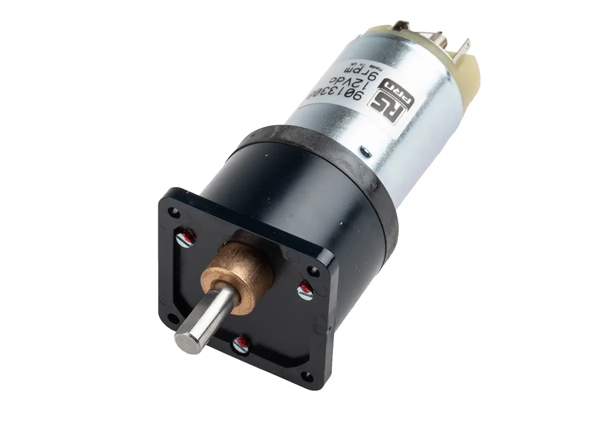 RS PRO Bürsten-Getriebemotor DC-Getriebemotor bis 600 mNm 500:1, 12 V, 9 rpm, Wellen-Ø 6 mm, 38 mm x 110.1 mm x 15.15 mm