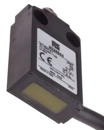 Produktfoto 1 von RS PRO Endschalter, Stößel 1 Schließer/1 Öffner, IP67, Thermoplast 240V ac 5A