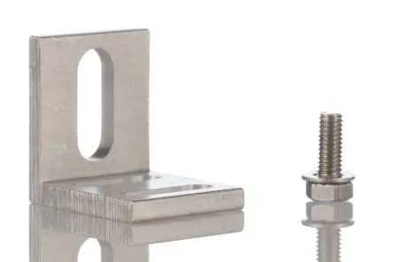 Produktfoto 1 von BALLUFF Winkel-Halterung für M8-Sensor, röhrenförmiger Sensor