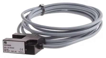 Produktfoto 1 von RS PRO PU15 Gabel Optischer Sensor, Durchgangsstrahl, PNP Öffner Ausgang, Vorverdrahtet