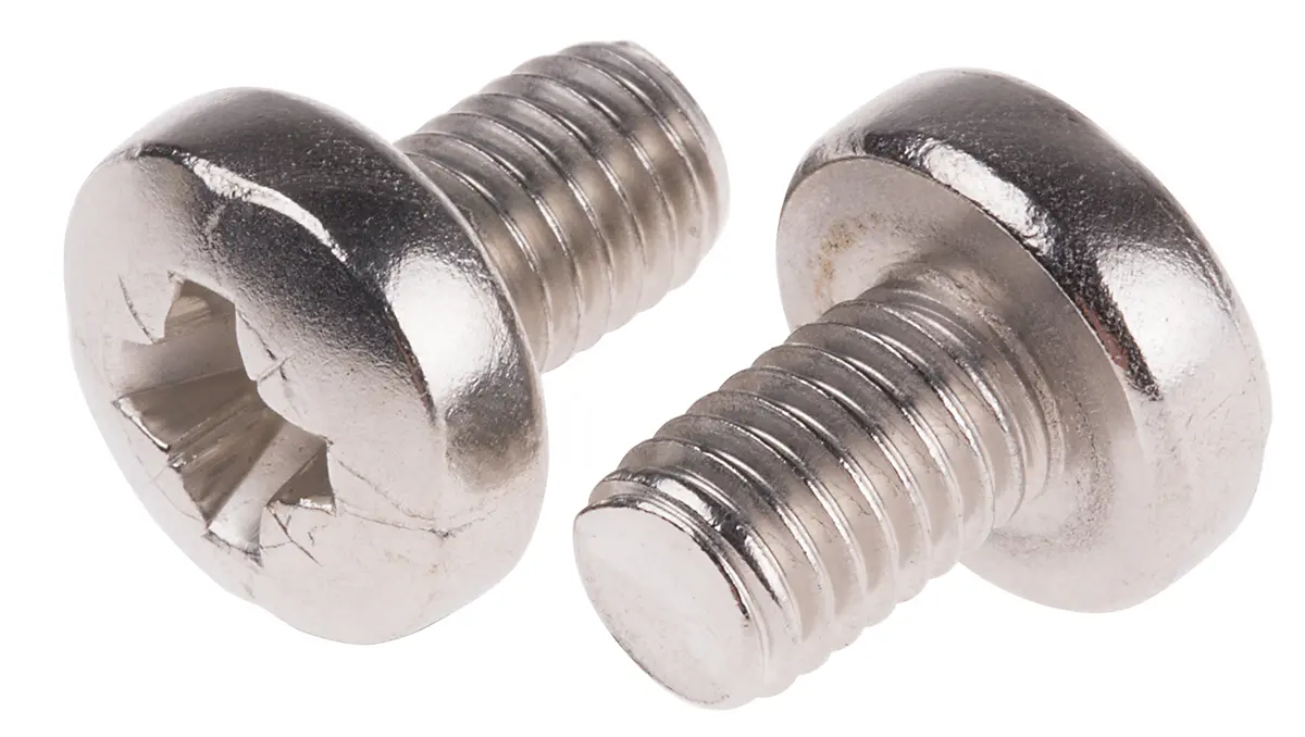 RS PRO Linsenkopf Pozidriv Schrauben A2, M8 x 12.0mm Edelstahl