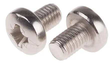 Produktfoto 1 von RS PRO Flachrund Pozidriv Maschinenschraube Edelstahl glatt 1.25 mm M8