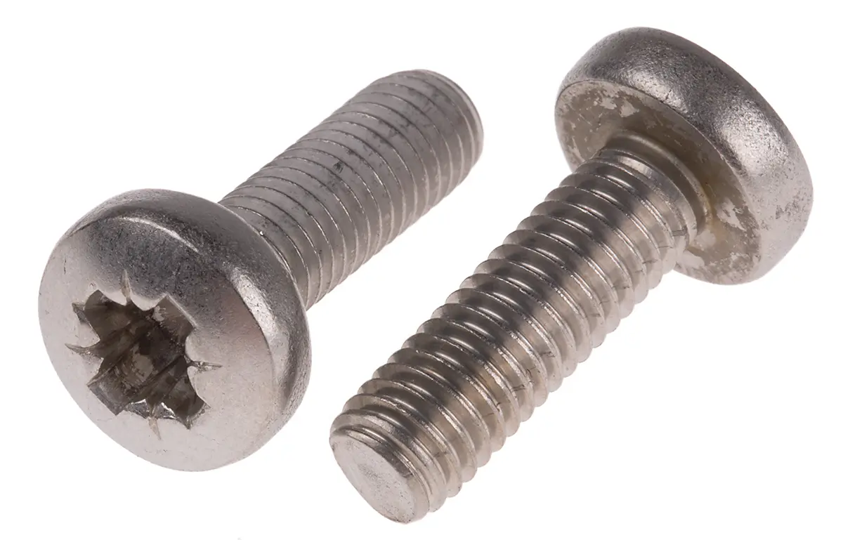 Produktfoto 1 von RS PRO Linsenkopf Pozidriv Schrauben A2, M8 x 25.0mm Edelstahl