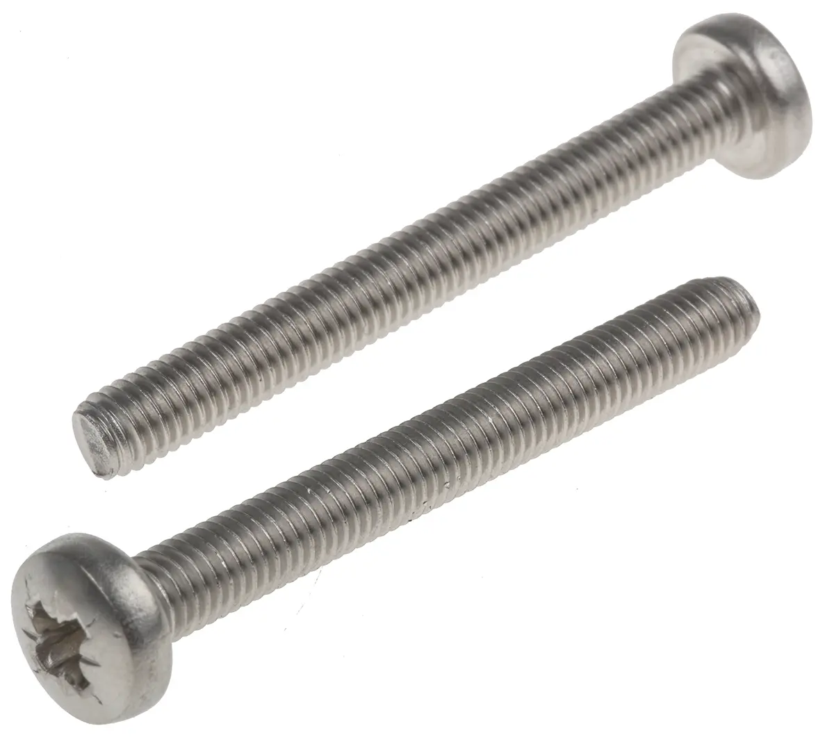 Produktfoto 1 von RS PRO Linsenkopf Pozi Schrauben A2, M5 x 45.0mm Edelstahl