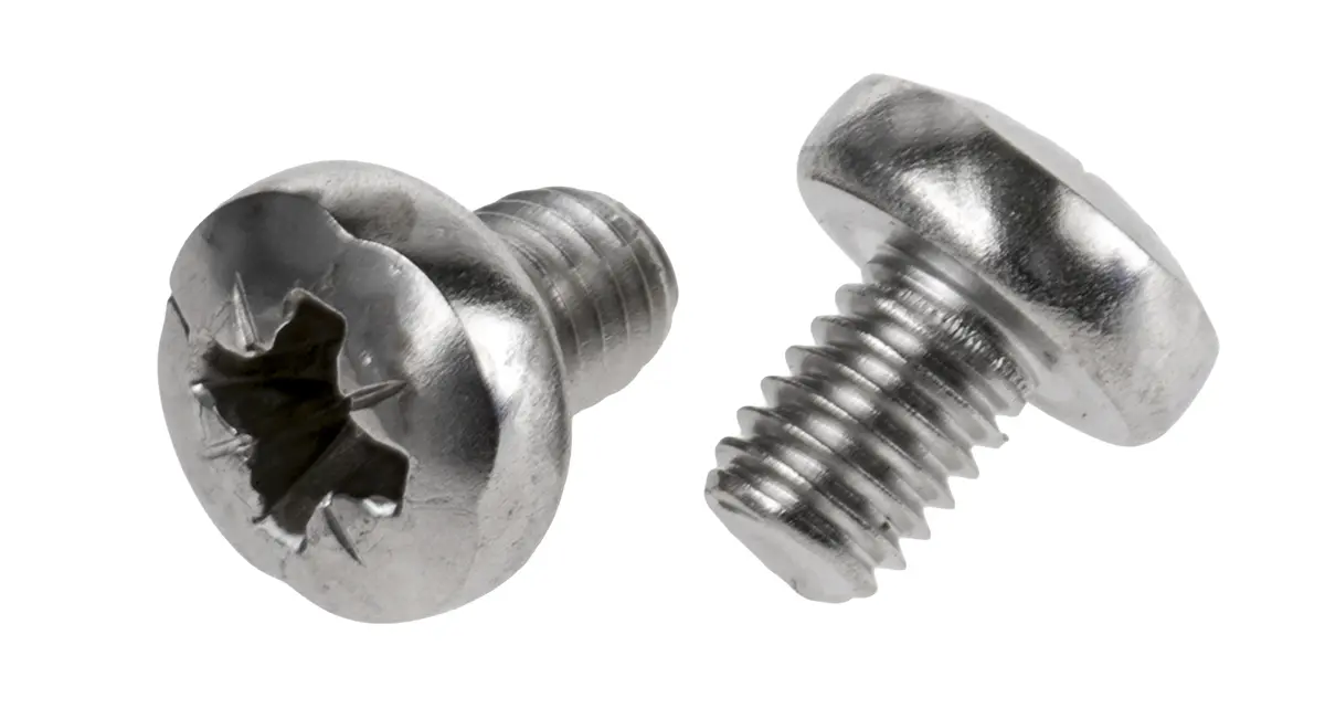 Produktfoto 1 von RS PRO Linsenkopf Pozidriv Schrauben A2, M6 x 8.0mm Edelstahl