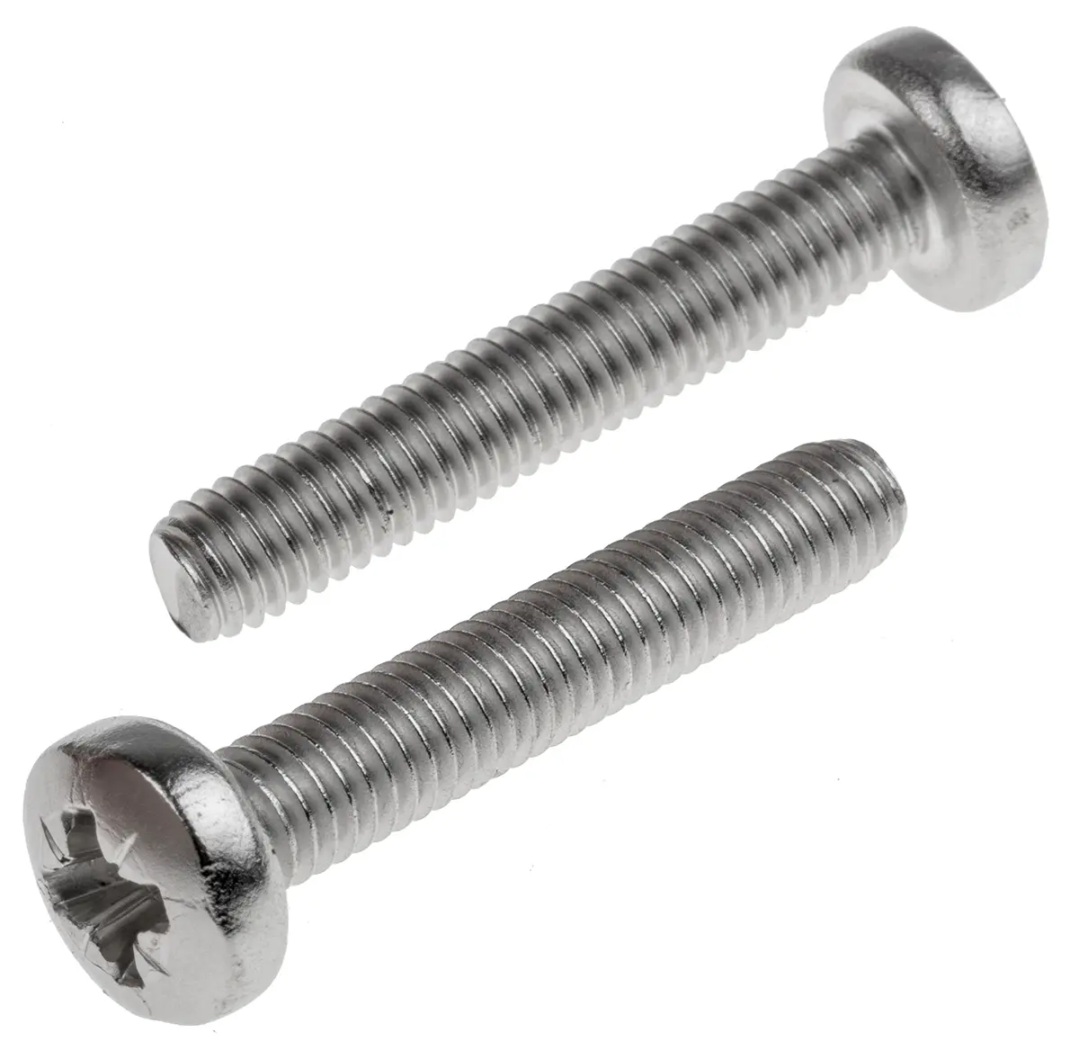 Produktfoto 1 von RS PRO Linsenkopf Pozi Schrauben A2, M6 x 35.0mm Edelstahl